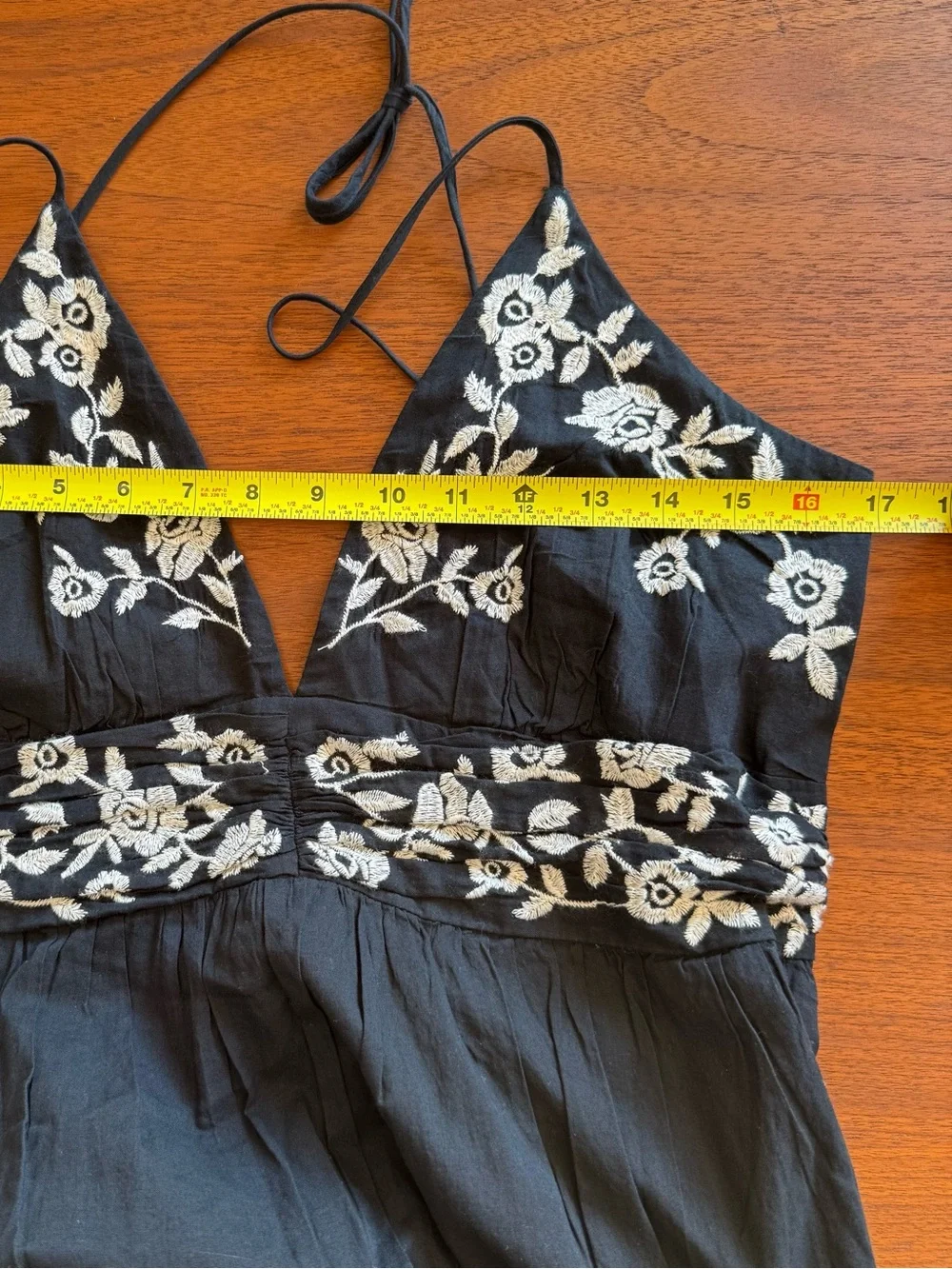 Abercrombie & Fitch Tiered Ruffle Maxi Dress Black White Size L NEW